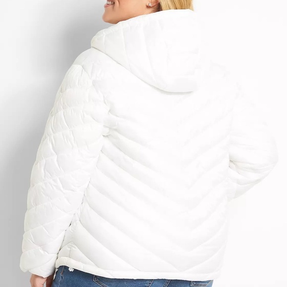 Lane Bryant Packable Puffer white NWOT 18/20 - Picture 2 of 4